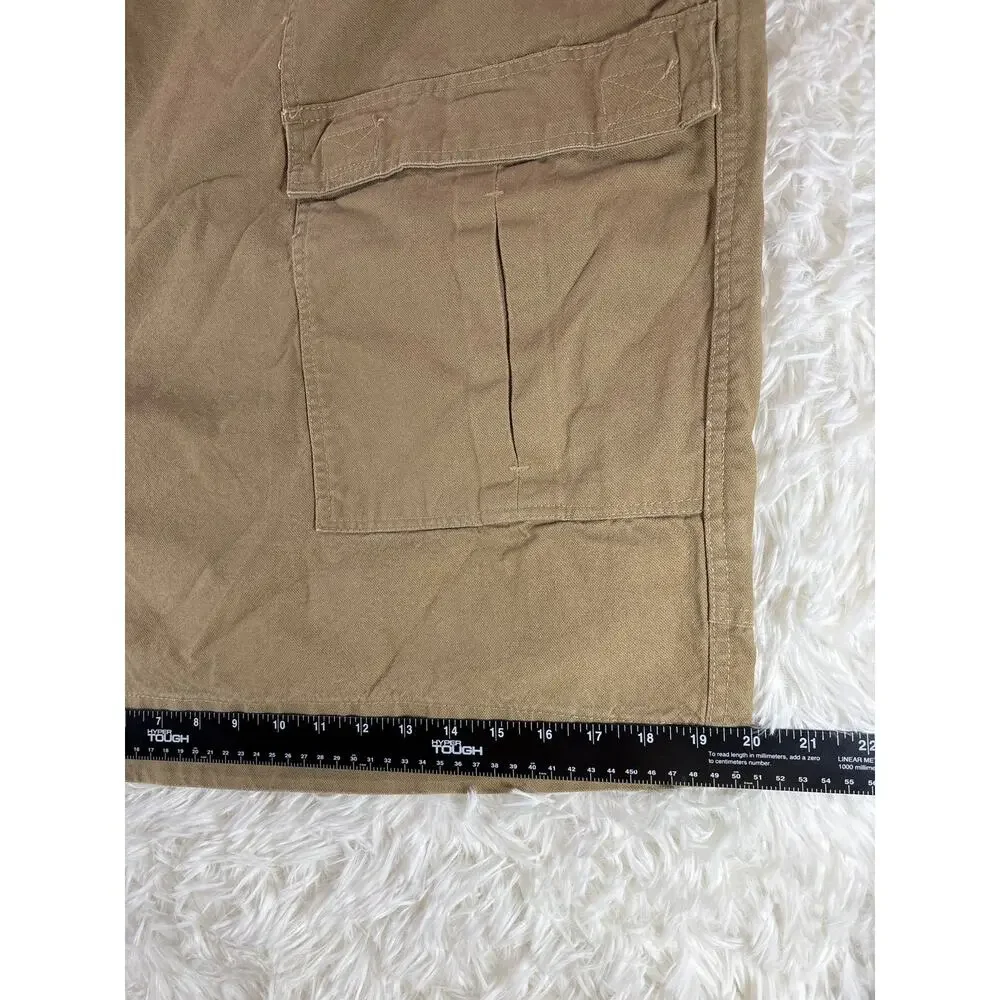 Boulder Creek Cargo Shorts Mens 66 Big Tall Khaki Beige Utility Pockets Casual‎